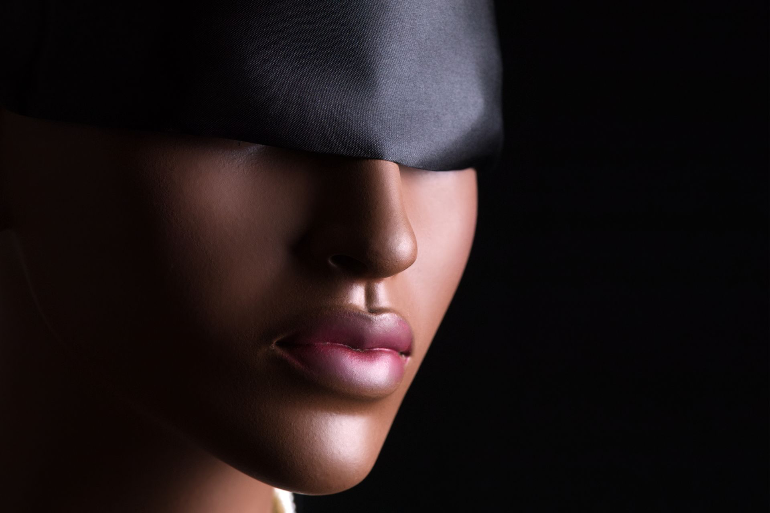 Close-up portrait of a shop-window mannequin – Plastic Beauty by Shadow of Claire